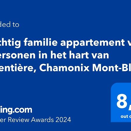 Prachtig Familie Appartement Voor 6 Personen In Het Hart Van Argentiere, Chamonix Mont-Blanc Exteriör bild