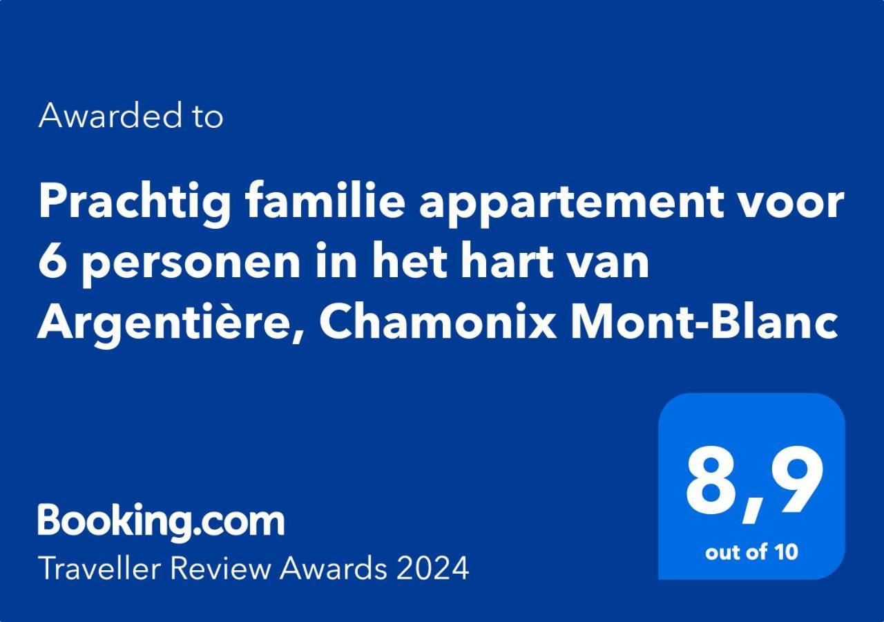Prachtig Familie Appartement Voor 6 Personen In Het Hart Van Argentiere, Chamonix Mont-Blanc Exteriör bild